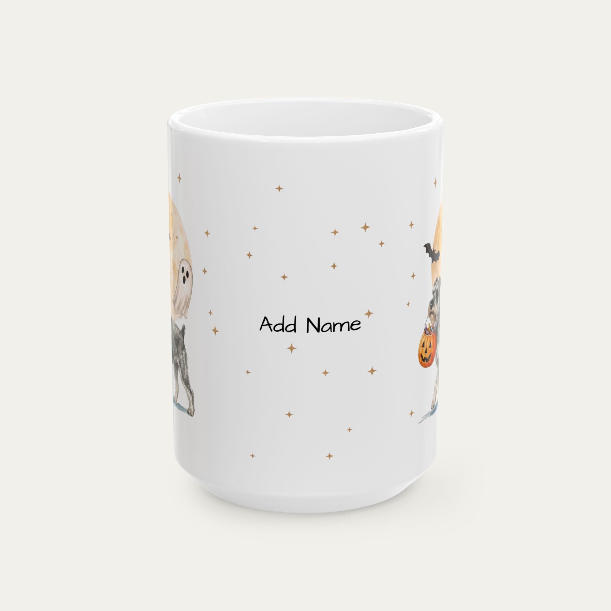 Custom Schnauzer Halloween mug