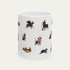 Doberman Black and tan Halloween mug