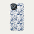 Husky Blue Toile Phone case