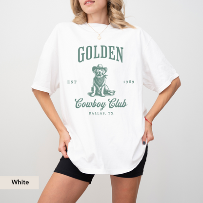 Golden Retriever Cowboy Club Shirt