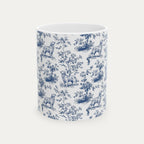 Golden Retriever Blue Toile Mug