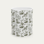 Spanish Water Dog Sage Green Toile Mug