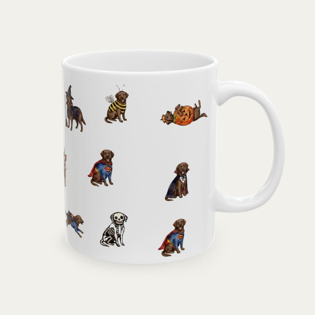 Labrador Chocolate Halloween mug