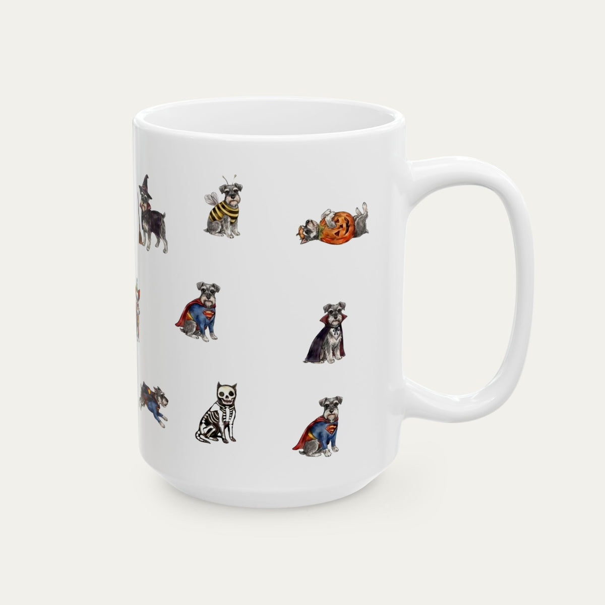 Schnauzer Halloween mug
