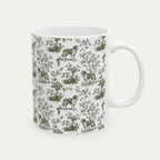 Saint Bernard Sage Green Toile Mug