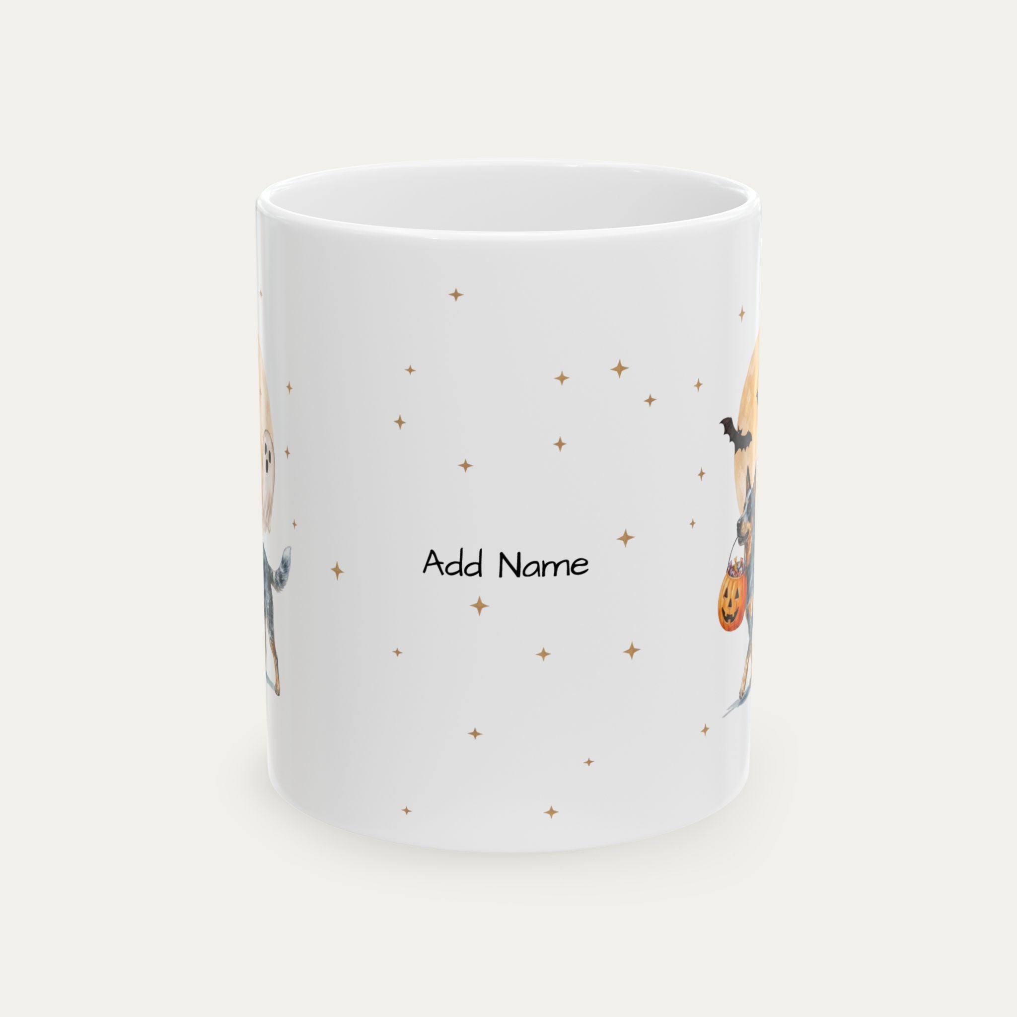 Custom Australian Cattle Blue Halloween mug