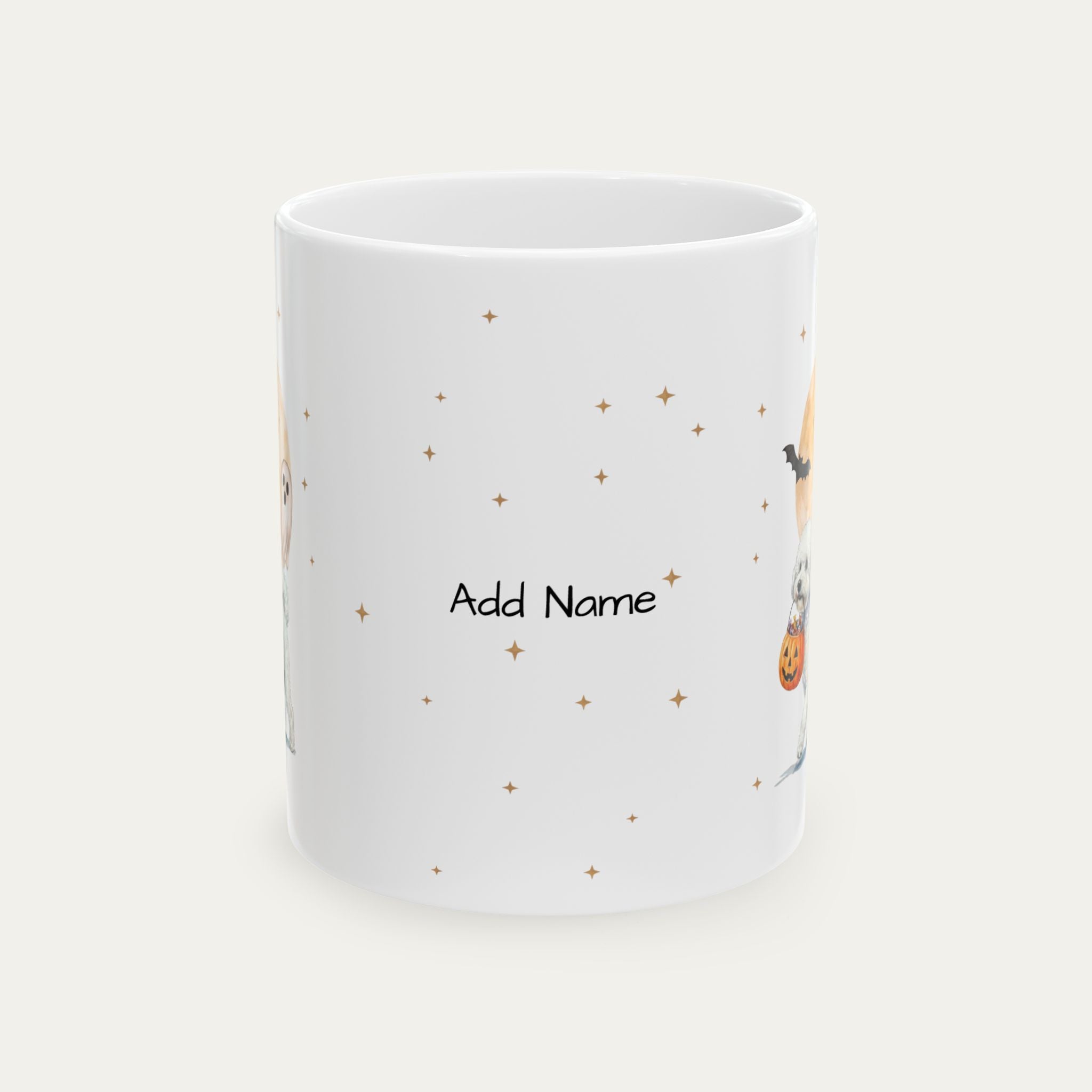 Custom Bichon Frise Halloween mug