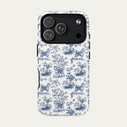 Akita Blue Toile Phone case