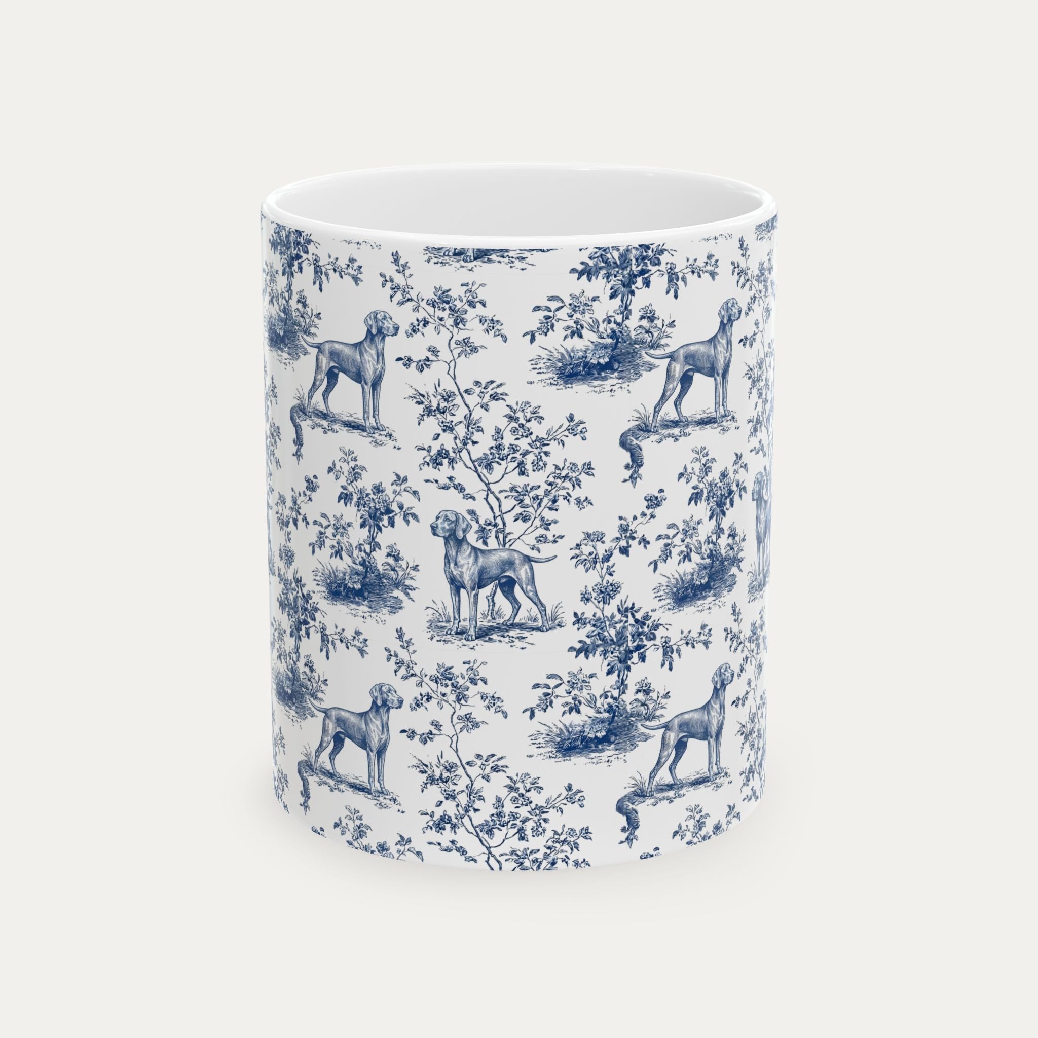 Weimaraner Blue Toile Mug