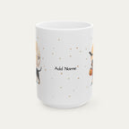 Custom Dachshund SH Black and Tan Halloween mug