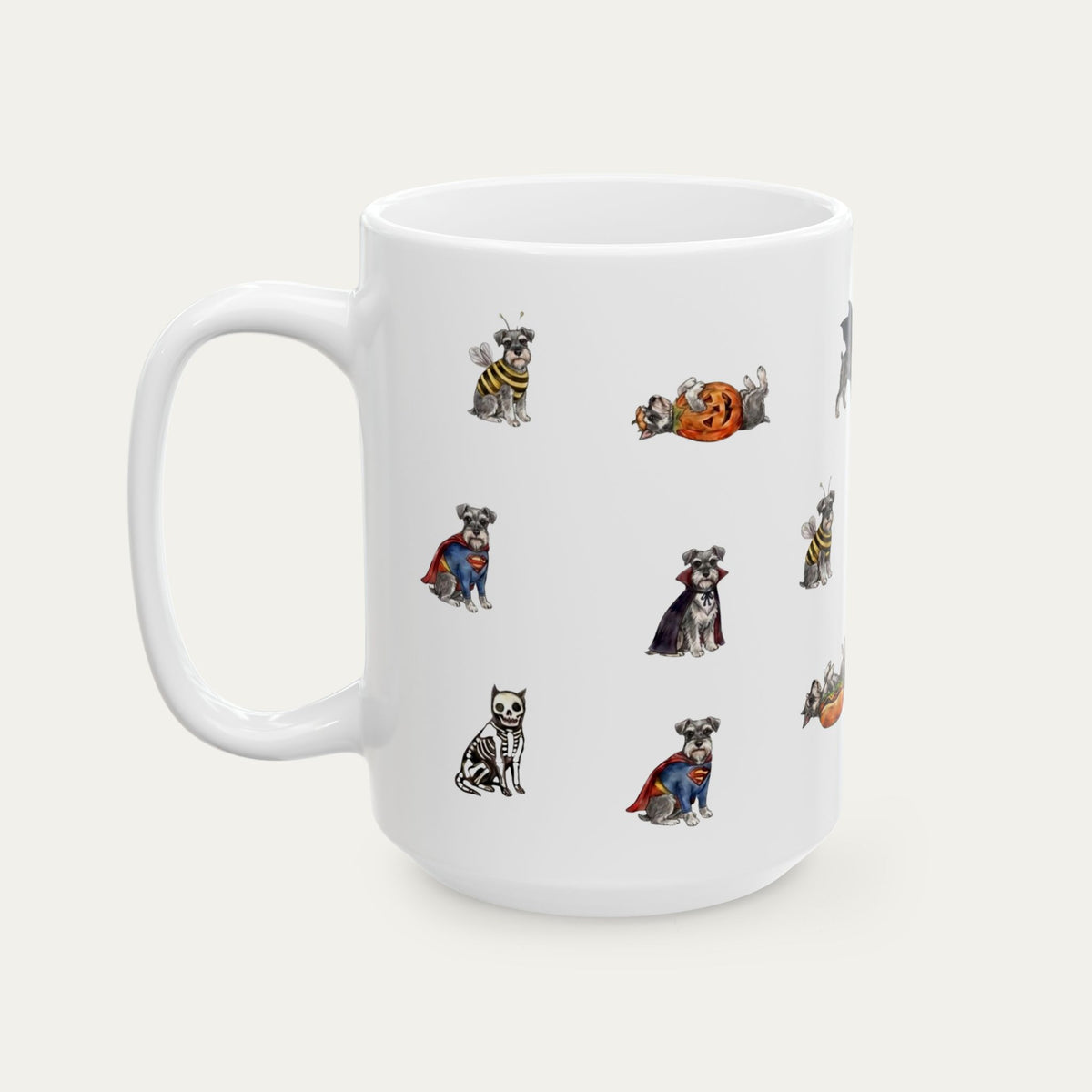 Schnauzer Halloween mug