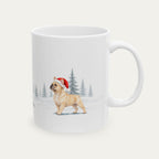 Custom French Bulldog Cream  Christmas Santa Hat Mug