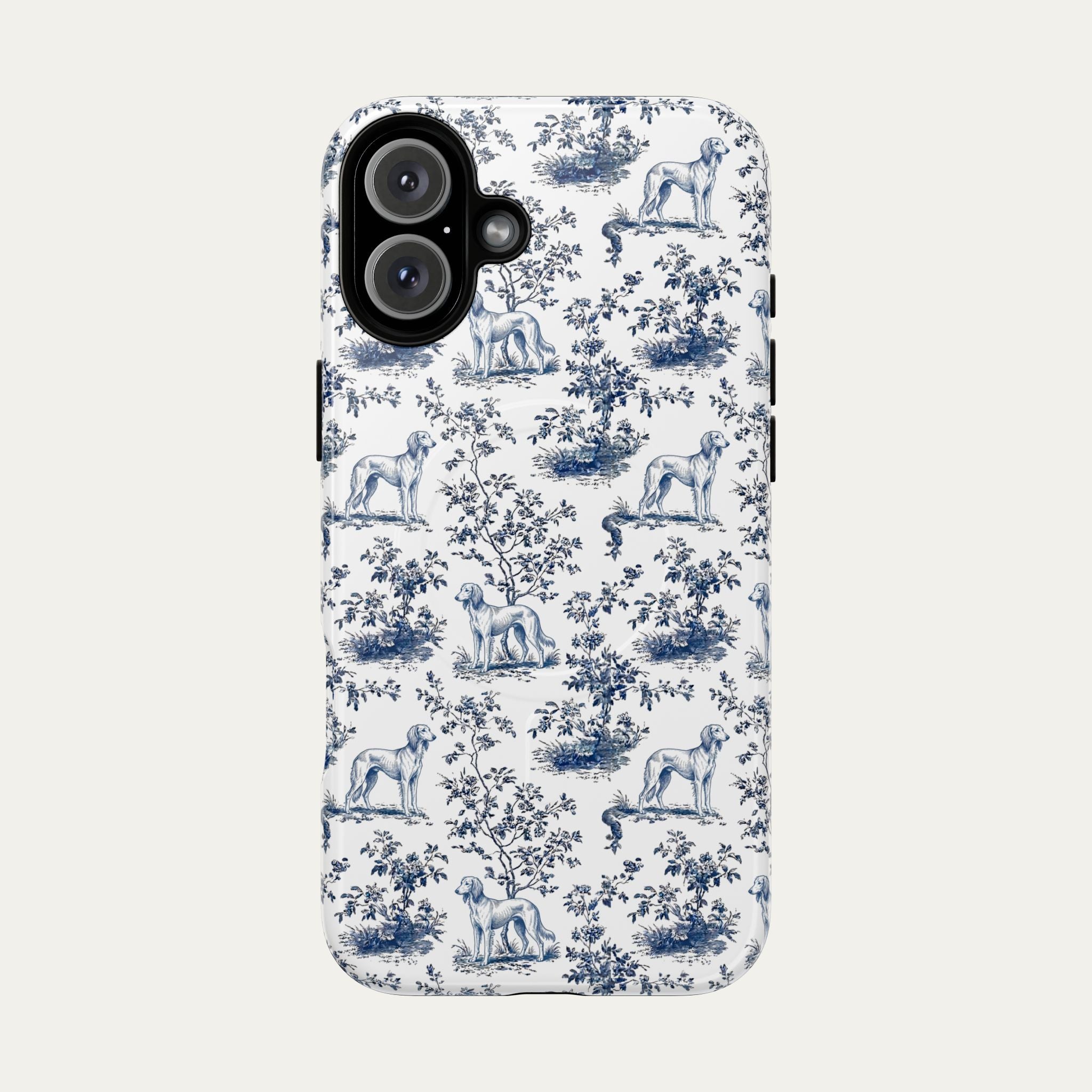 Saluki Blue Toile Phone case