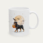 Custom Rottweiler Halloween mug