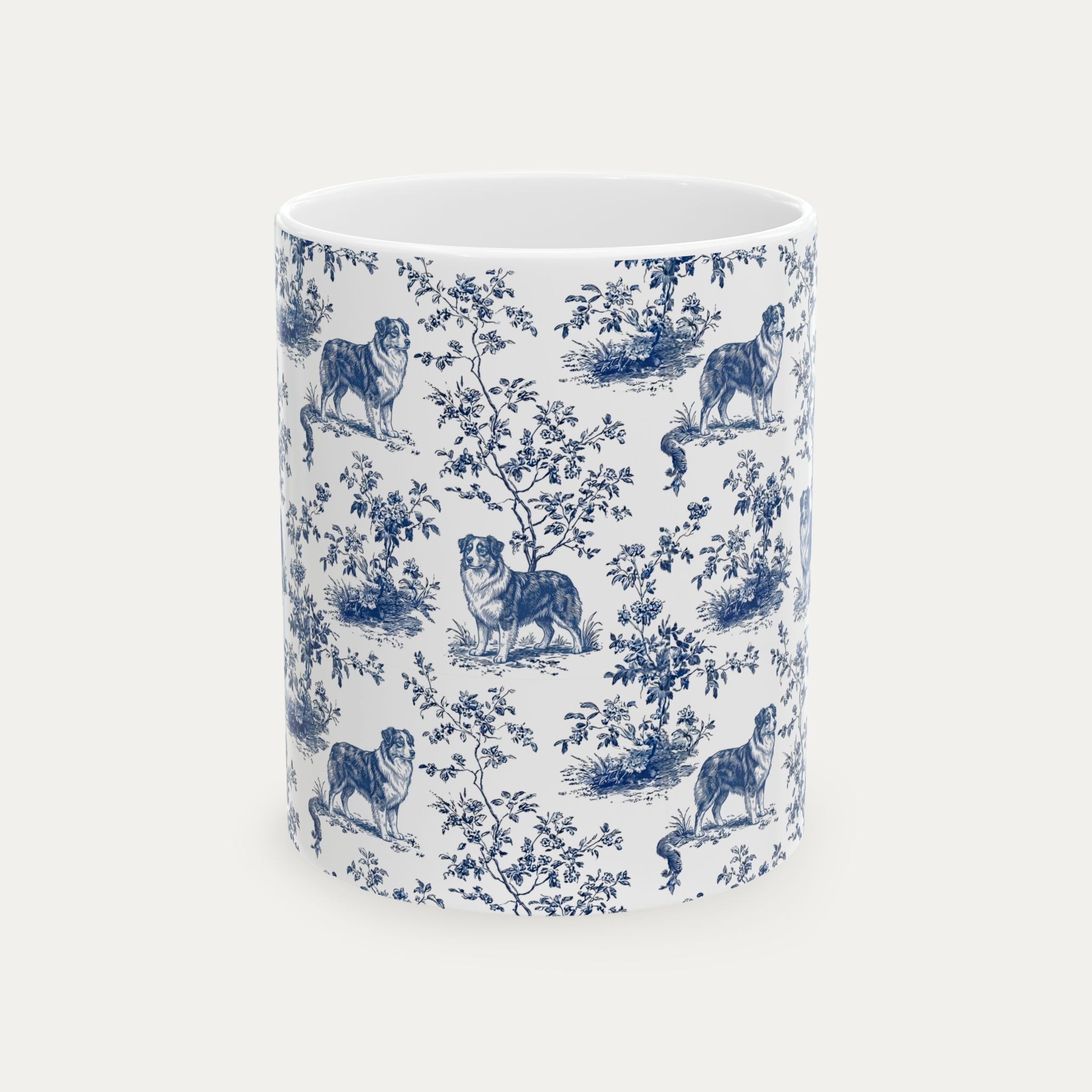 Australian Shepherd Blue Toile Mug