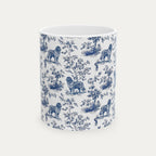 Pekingese Blue Toile Mug