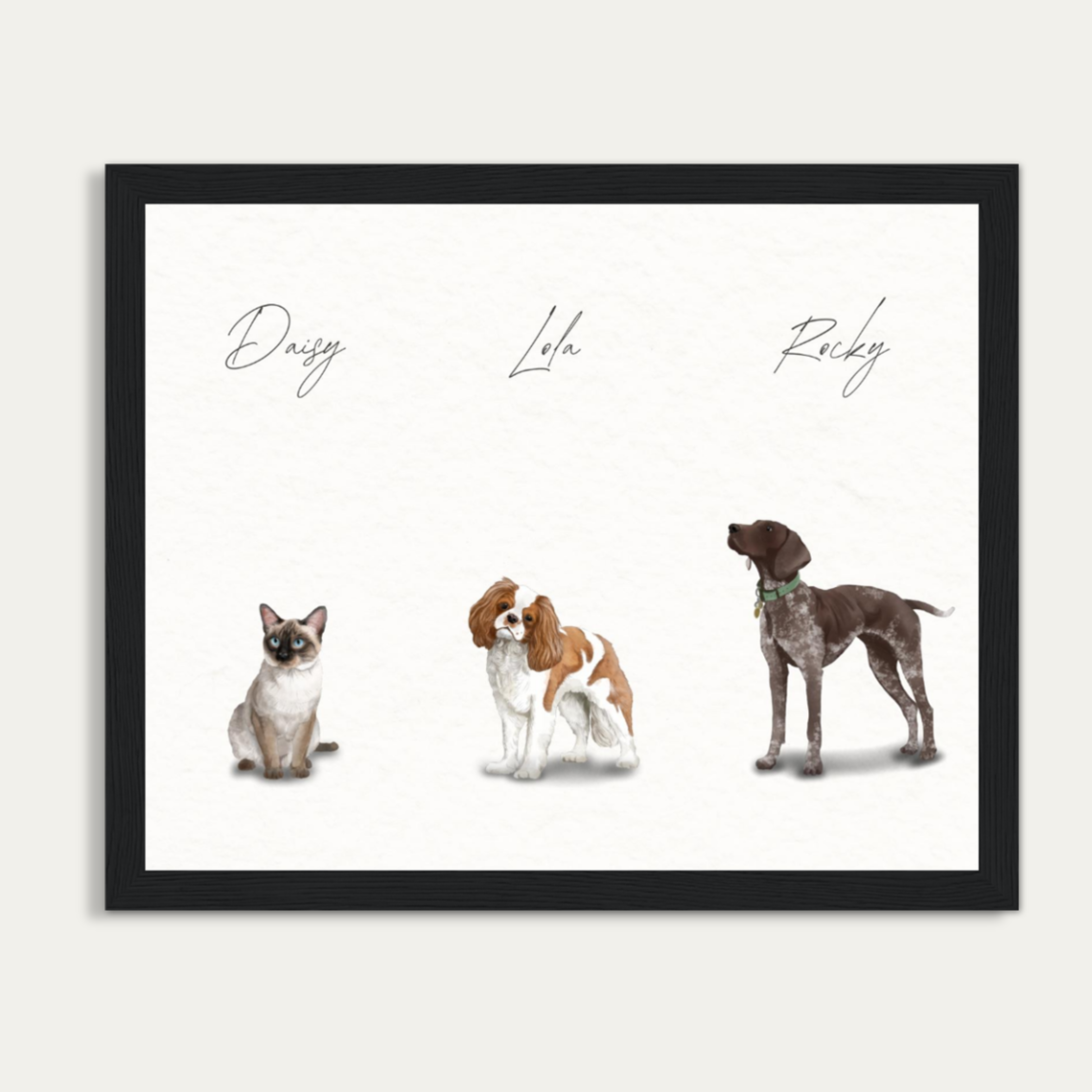 Custom Watercolor Pet Portrait