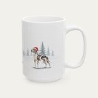 Custom Great Dane Harlequin  Christmas Santa Hat Mug