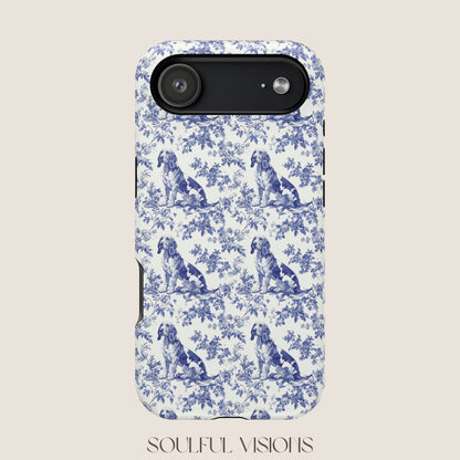 Bloodhound Toile De Jouy Magnetic Phone Case
