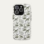 Border Collie Sage Green Toile phone Case