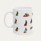 Bloodhound Christmas Mug