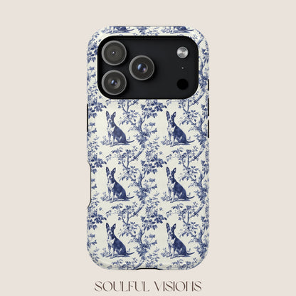 Basenji Toile De Jouy Magnetic Phone Case