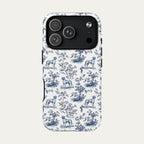Great Dane Blue Toile Phone case