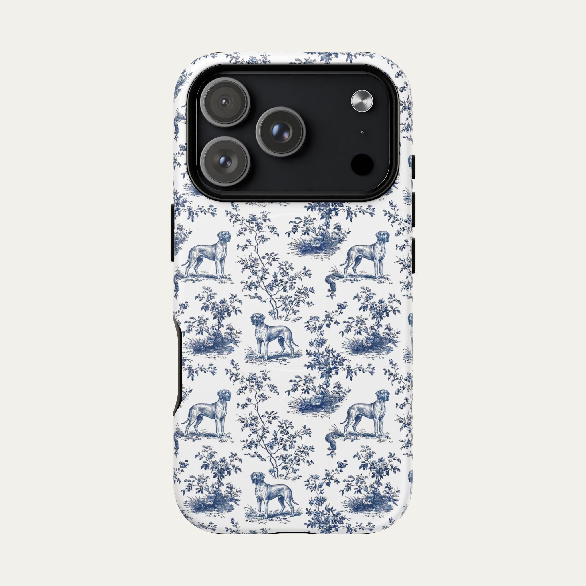 Great Dane Blue Toile Phone case