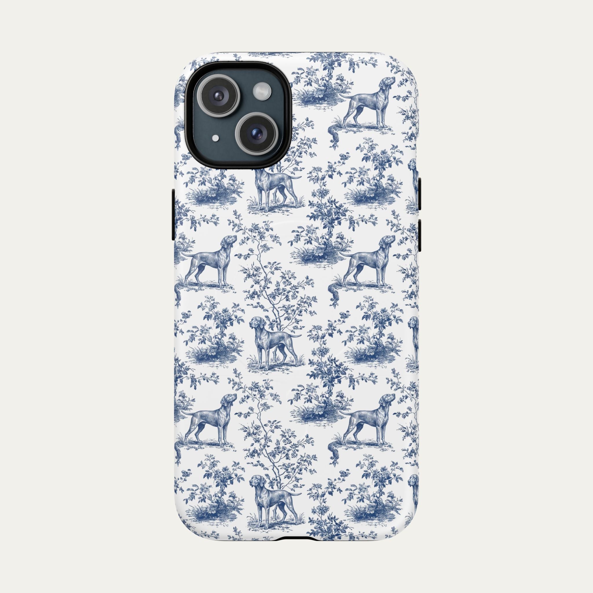 Vizsla Blue Toile Phone case