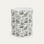 Cocker Spaniel Sage Green Toile Mug