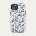 Wirehaired Pointing Griffon Blue Toile Phone case