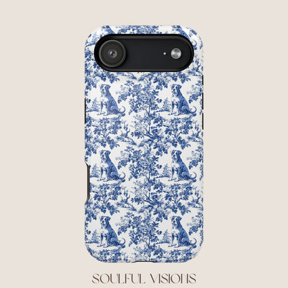 Pitbull Toile De Jouy Magnetic Phone Case