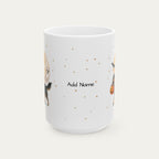 Custom Cavalier Spaniel Black and Tan Halloween mug