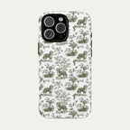 Bernedoodle Sage Green Toile phone Case