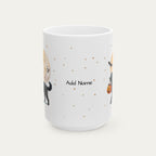 Custom Goldendoodle Black Halloween mug