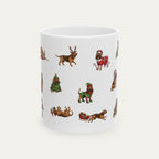 Bloodhound Christmas Mug