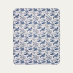 Scottish Terrier Toile De Jouy Fleece Blanket