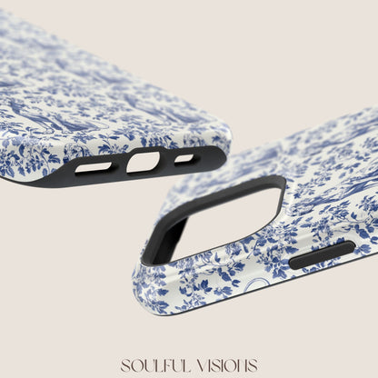 Great Dane Toile De Jouy Magnetic Phone Case