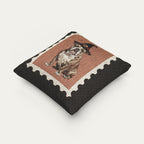 Bulldog Brindle Halloween Woven Pillow