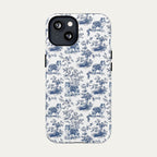 Shetland Sheepdog Blue Toile Phone case