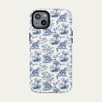 Scottish Fold Cat Blue Toile Phone case