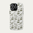 Wheaten Terrier Sage Green Toile phone Case
