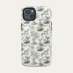 Dalmatian Sage Green Toile phone Case