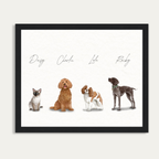 Custom Watercolor Pet Portrait