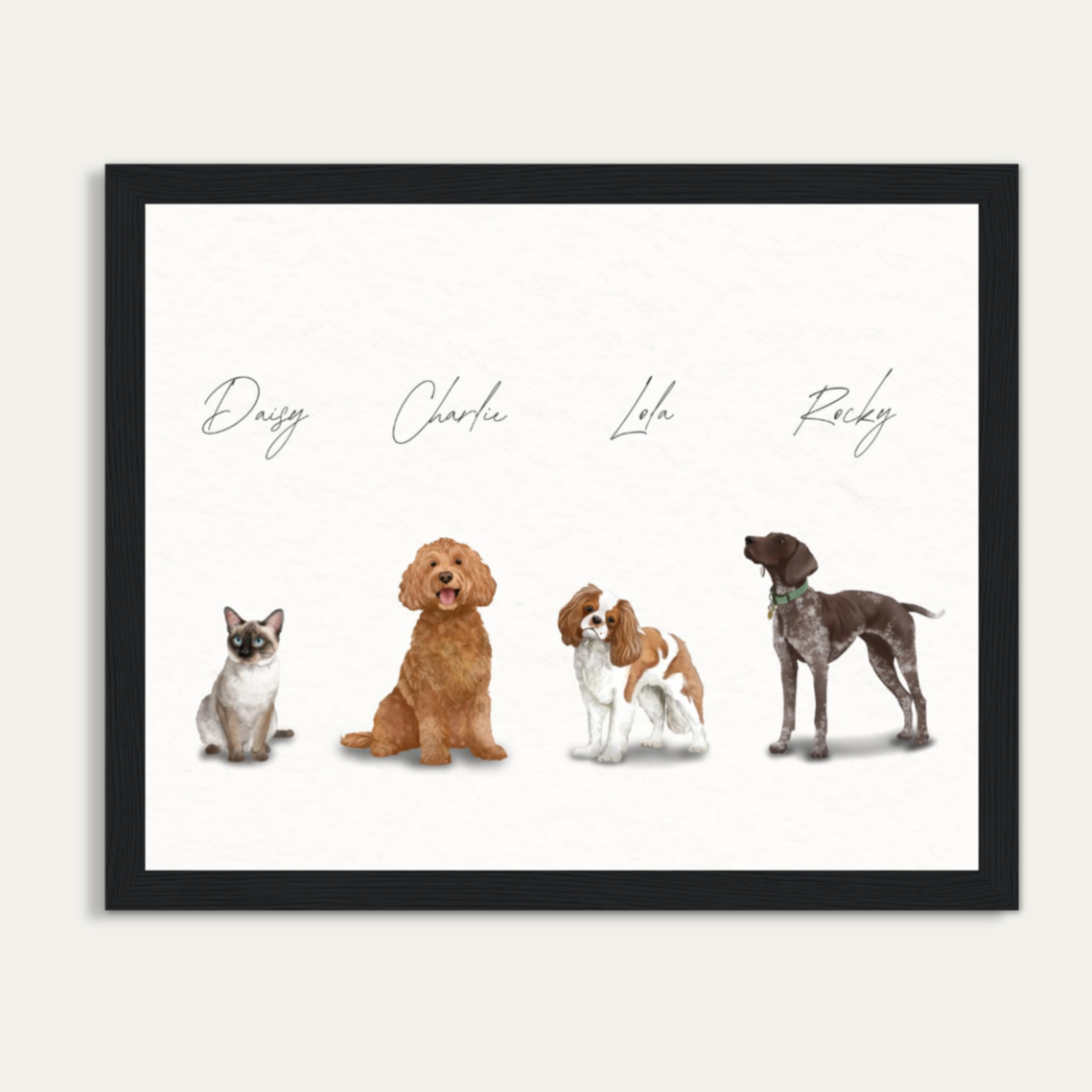 Custom Watercolor Pet Portrait