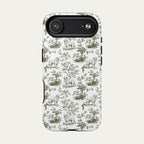 Great pyrenees Sage Green Toile phone Case
