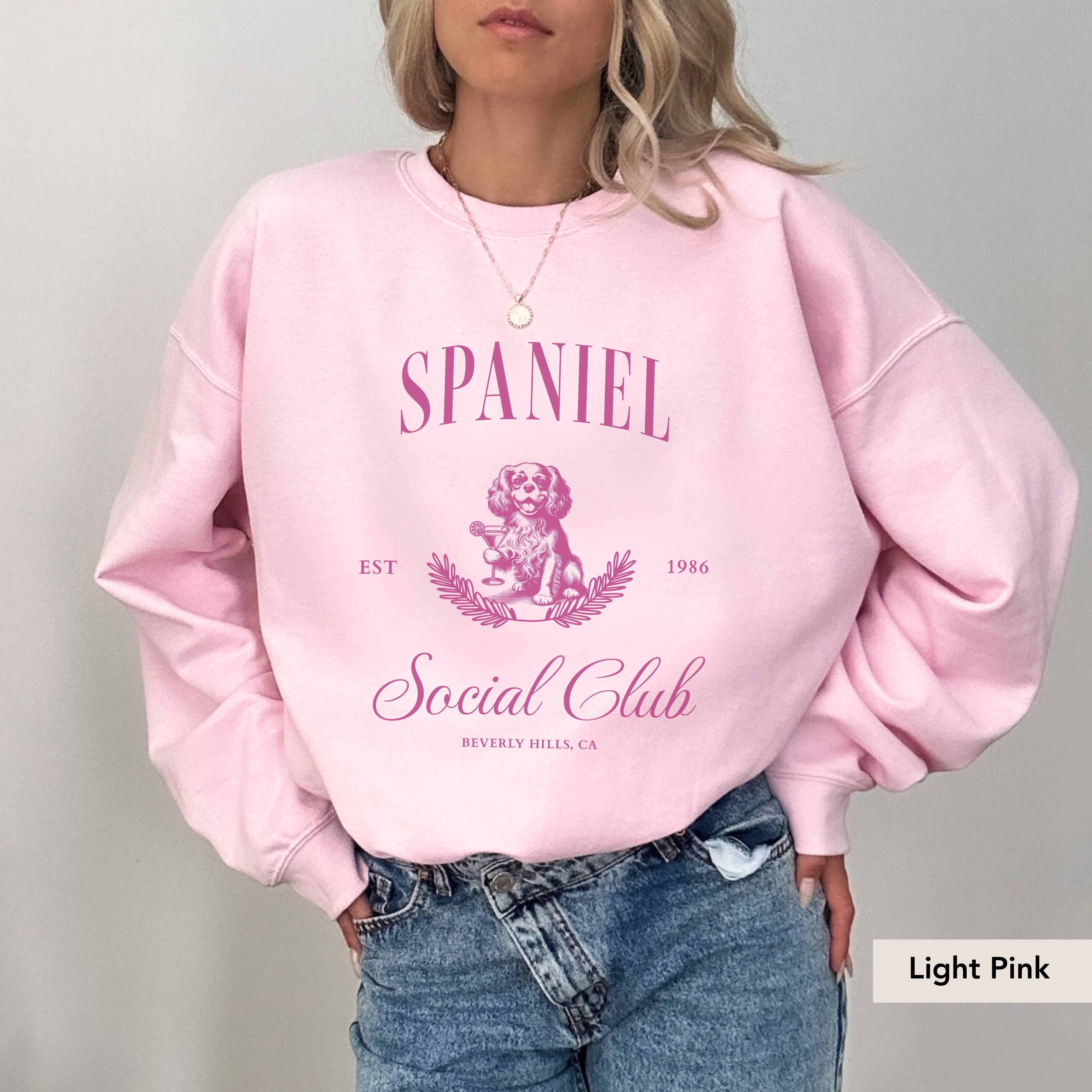Cavalier King Charles Spaniel Social Club Sweatshirt