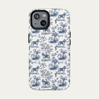 Bloodhound Blue Toile Phone case
