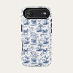 Husky Blue Toile Phone case