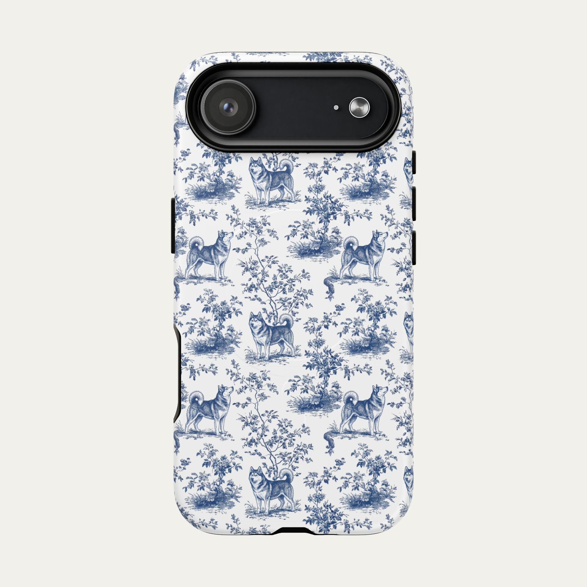Husky Blue Toile Phone case